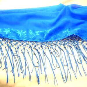~~~ SCARF / Tassels & Beads are on 2 Sides of the 3